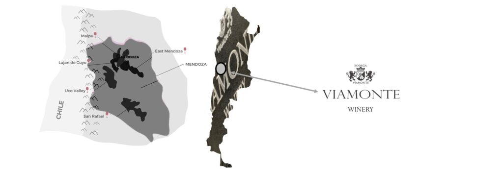 Malbec Gran Reserve Vina Viamonte landkort Banner